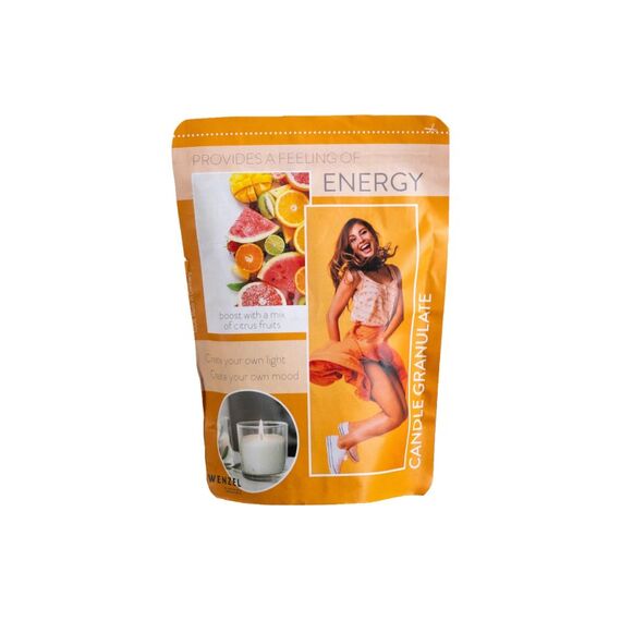 Wenzel Wachs-Granulat Energy mit Duft, 400g inkl. 4 Dochte