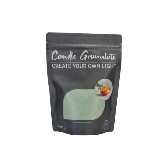 Wenzel Wachs-Granulat, Smaragd ohne Duft, 300g  inkl. 3 Dochte