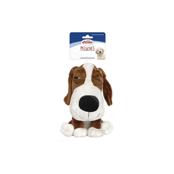 Record Plüschtier Schlauer Hund, 20 cm Farbe assortiert