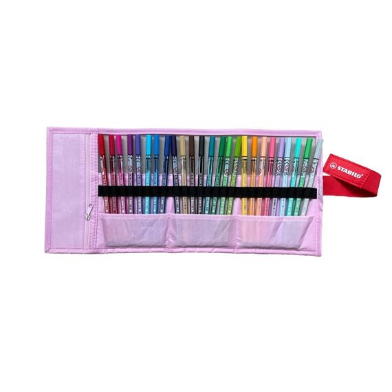 STABILO Pen 68 25er Rollerset rosa 25 Stück