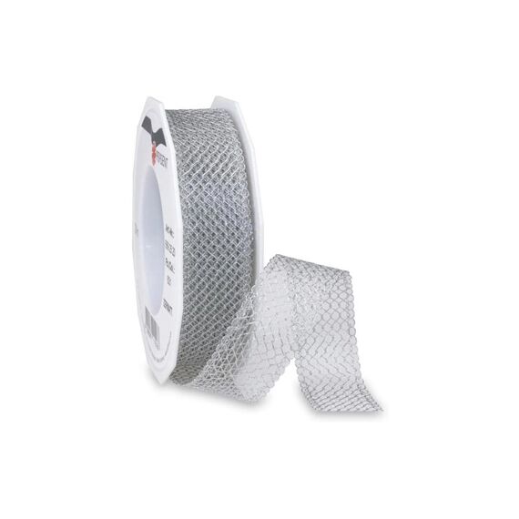 Pattberg Geschenkband Zermatt Grösse: 25 mm x 20 m, silber
