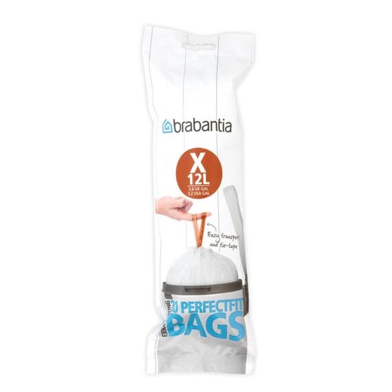 Brabantia 116728 Abfallbeutel 12 l Weiß 20 Stück(e)