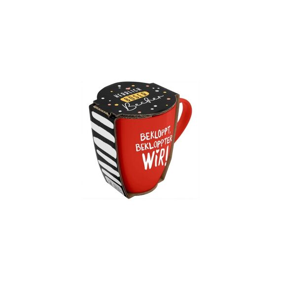 Sheepworld Becher Bekloppt L: 8,3 cm, B: 12 cm, H: 10,7 cm