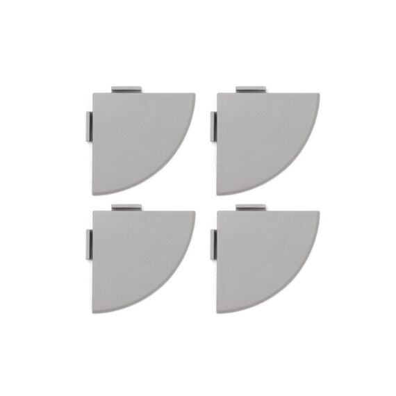Abschlussecke zu Bodenplatte UNIQUE grau Set zu 4 Stk. 5.5x5.5 cm