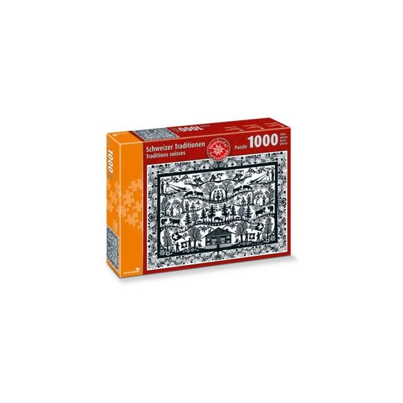 carta.media Puzzle mit 1000 Teilen Scherenschnitt