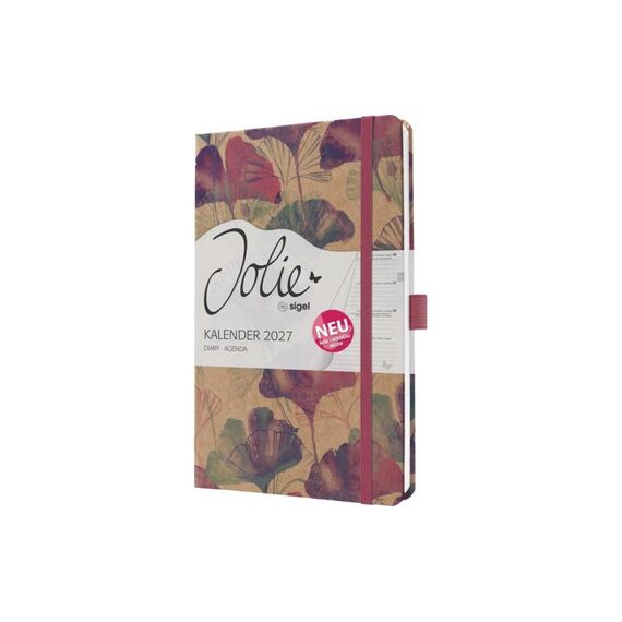 Jolie Wochenagenda Pure, Sunlight Gingko A5 1W/2S, 174 Seiten, 13.5x20.3cm, d/e/fr/nl