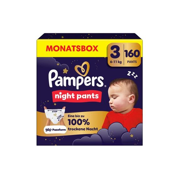 Pampers Baby Dry Night Pants Gr. 3 MonatsBox / 160 Stück