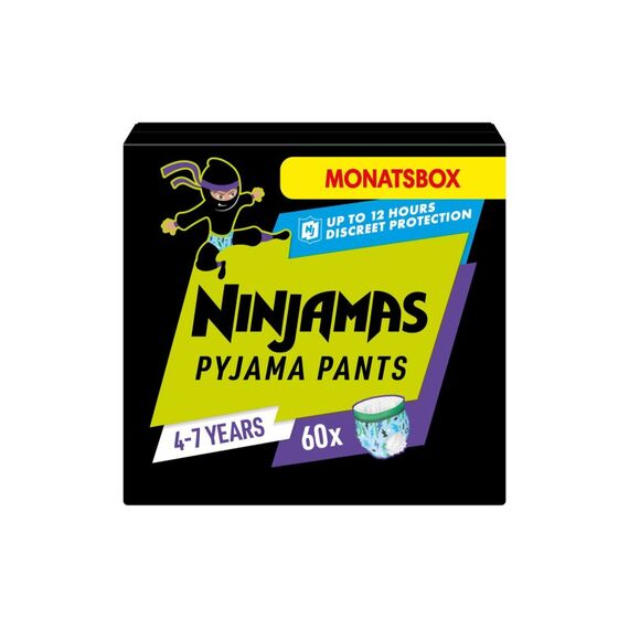Pampers Ninjamas Jungs 4-7 Jahre Monatsbox / 60 Stück