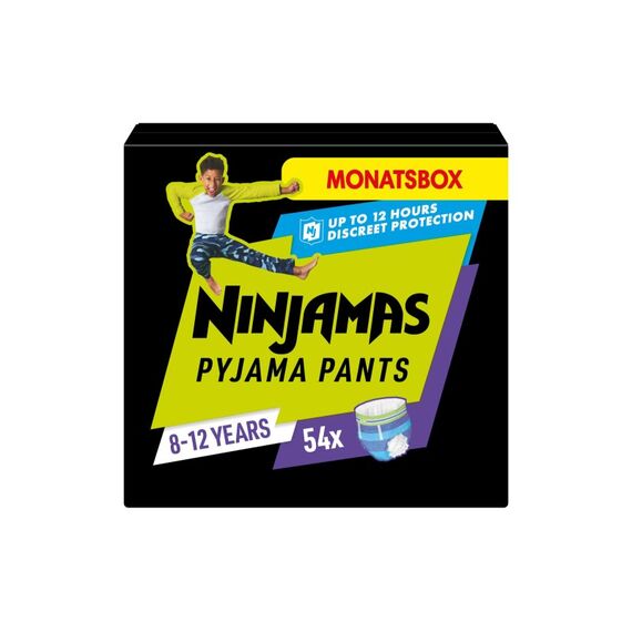 Pampers Ninjamas Jungs 8-12 Jahre Monatsbox / 54 Stück