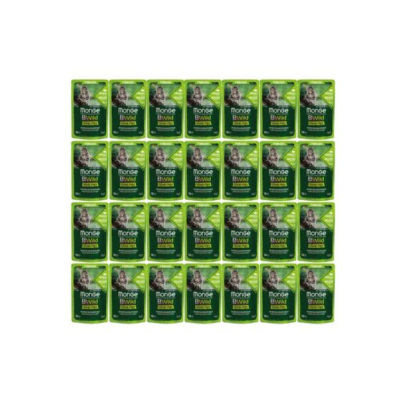 Monge Cat Bwild GF Sterilised Boar Kit 28 x 85 g