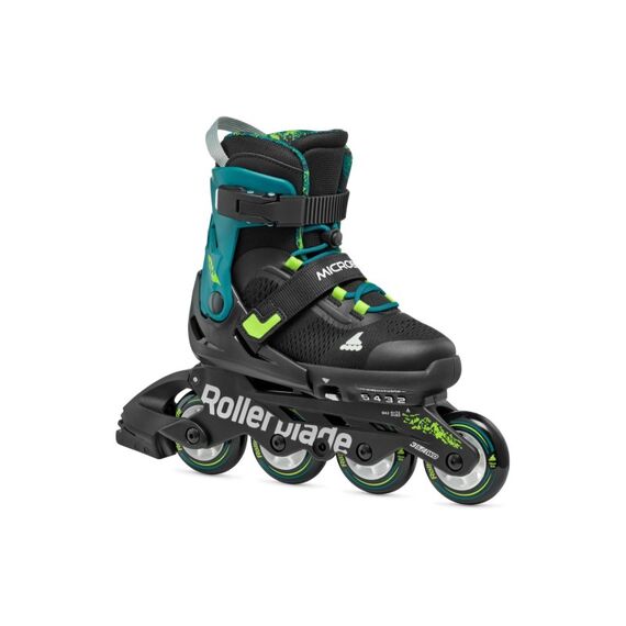 Rollerblade MICROBLADE XT SCHWARZ/PETROLGRÜN, Grösse 36.5-40.5