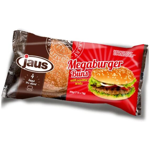 JAUS Mega Burger Buns geschnitten 4 Stück