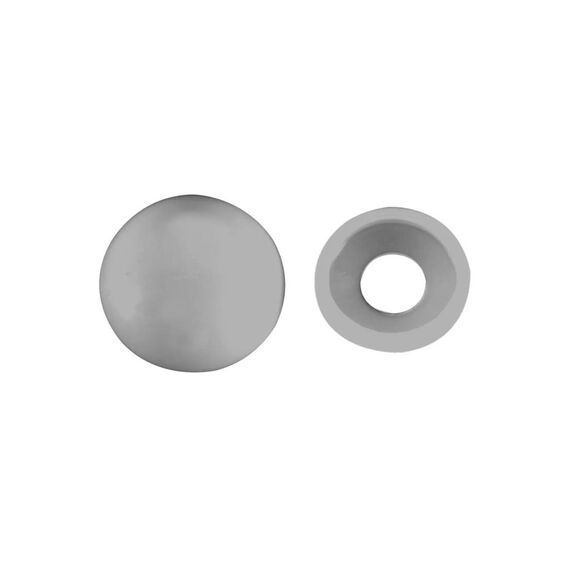 FTM Krafter Abdeckkappen 2-teilig 15x 5 mm Kunststoff lichtgrau 8 ST