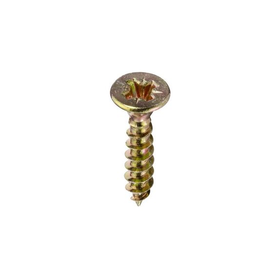 FTM Krafter HS SPS Spanplattenschrauben PZ Vollgewinde 5,0x 16 mm Stahl gelb vz 16 ST