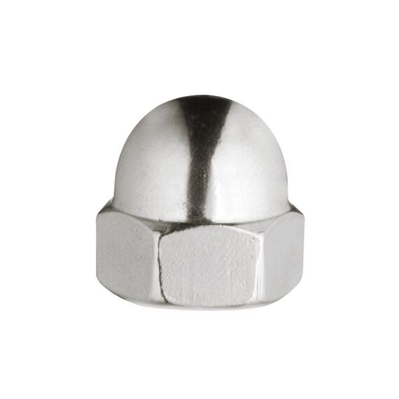 FTM Krafter Hutmuttern M 4 DIN 1587 Messing blank 6 ST