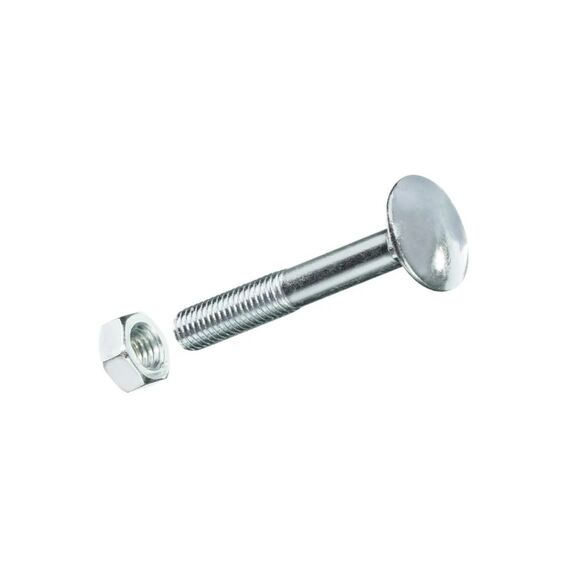FTM Krafter Schlossschrauben mit Muttern M 8x110 mm DIN 603 Stahl blau vz 2 ST