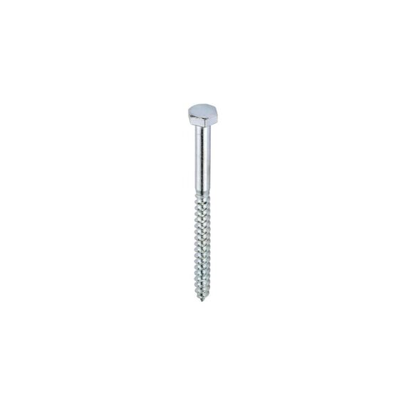 FTM Krafter Schlüsselschrauben 10x 40 mm DIN 571 Stahl blau vz 2 ST