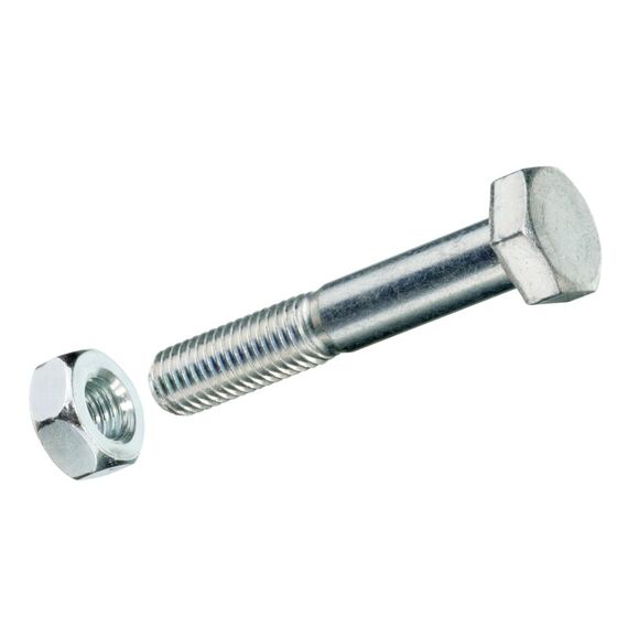 FTM Krafter Sechskantschrauben mit Muttern M 6x 40 mm DIN 931 A2 Edelstahl rf 2 ST