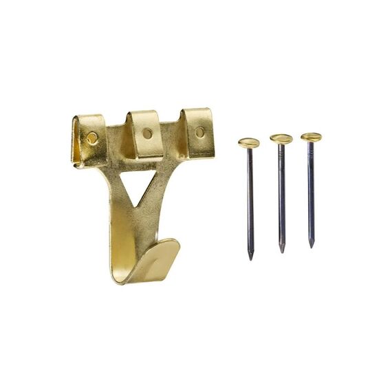 FTM Krafter Wandhaken Hansafix Gr. 4 34 mm Stahl vermessingt 3 ST