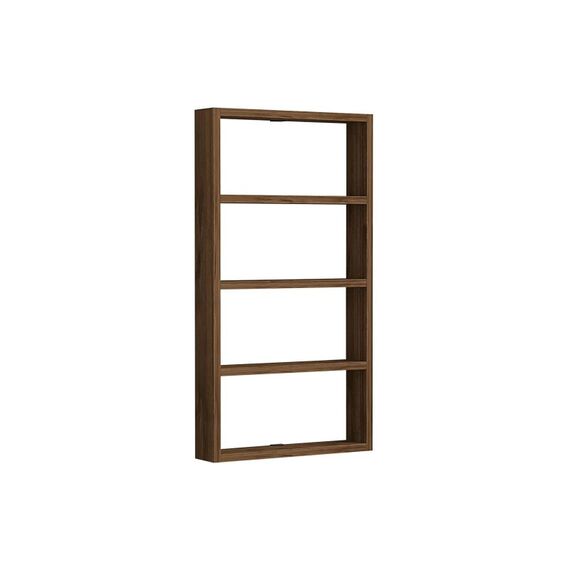 Woody Fashion Wandregal Quator Wallnuss, 43,2x80x9 cm