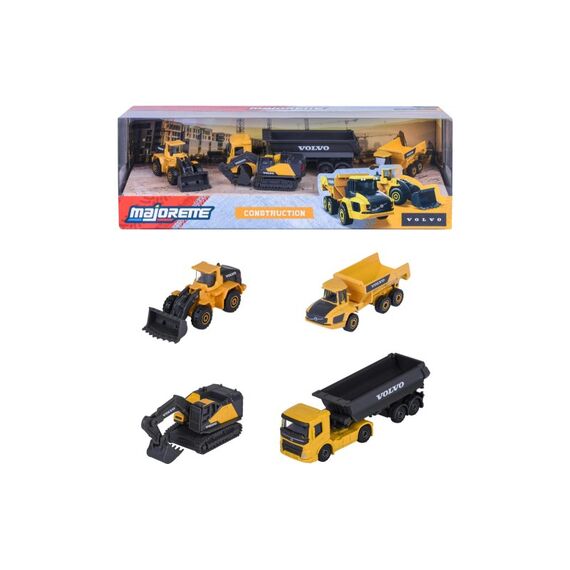Majorette Volvo Construction 4 Pieces Giftpack