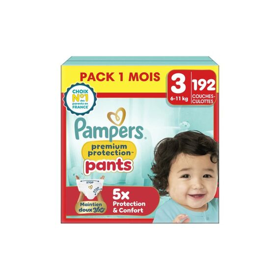 Pampers Premium Protection Pants Gr.3 6- 11kg MonatsBox / 192 Stück