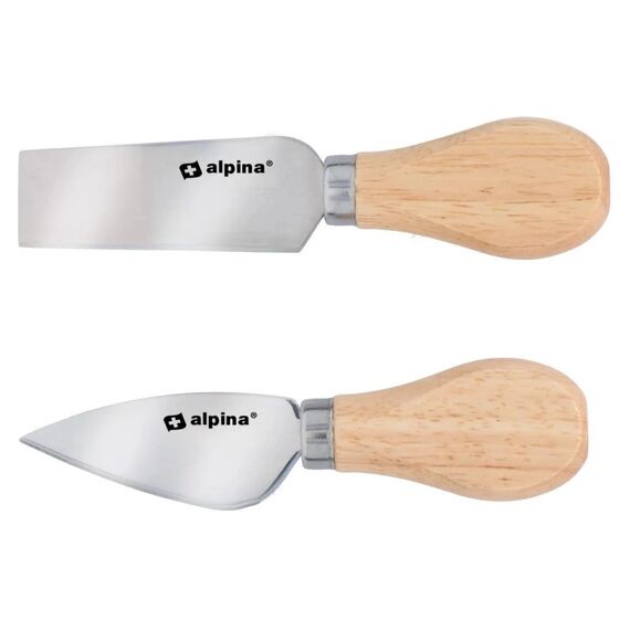 Alpina Käsemesser-Set, 2-teilig 13/12 cm, 1.2 mm, 49gr, SS/WD BL