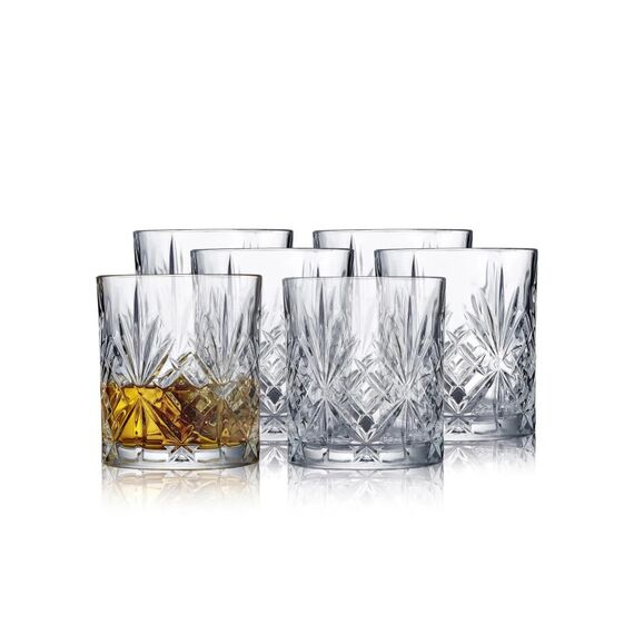 Lyngby Glas Lyngby Whiskeygläser 31cl, 6 Stück Glas, transparent, 8x9.5 cm (DxH)