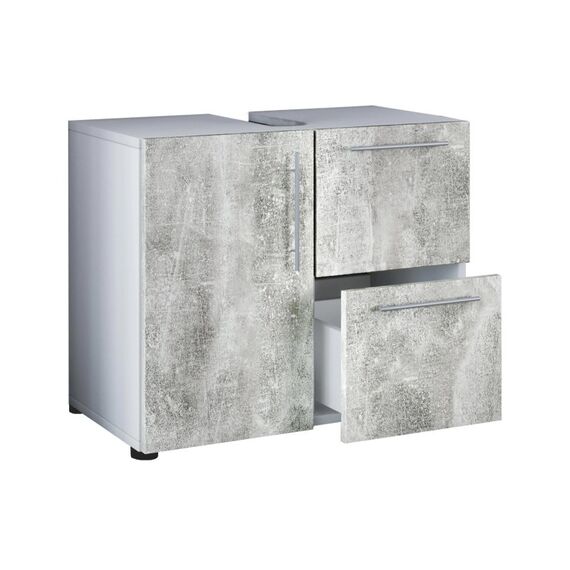 VCM Morgenthaler VCM Badzimmer Unterschrank Flandu Weiss/Beton