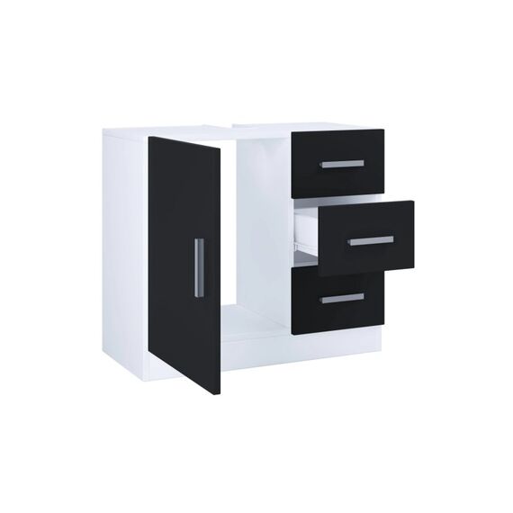 VCM Morgenthaler VCM Badzimmer Unterschrank Zalo XL Weiss/Schwarz