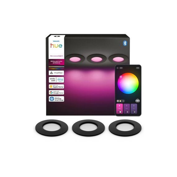 Philips Hue WCA Slim Recessed Light S x3-Black