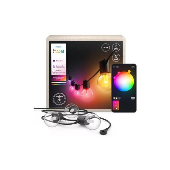 Philips Hue Festavia Globe Outdoor 14m Verlängerung ohne Netzteil