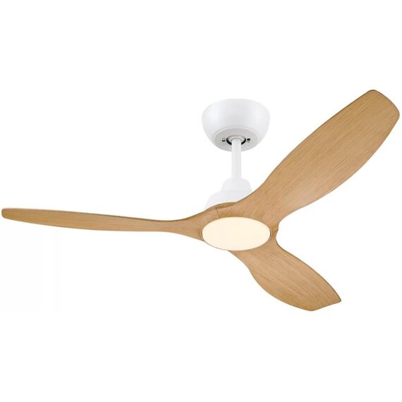 Philips Olas LED Deckenleuchte 24W mit DC-Ventilator 35W, weiss-braun