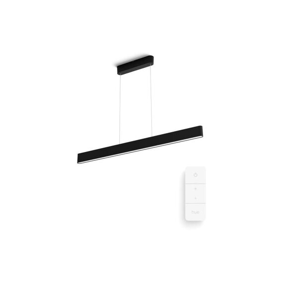 Philips Hue White & Col. Amb. Ensis Pendelleuchte schwarz + DimmSwitch