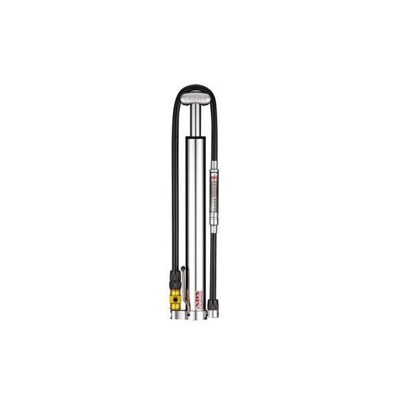 Lezyne Micro Floor Drive HVG ABS Silver Farbe: schwarz, aus Stahl, mit Manometer