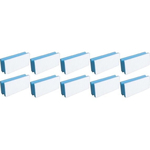 Edi Baur Schwamm Basic 10 Stück, Blau/Weiss