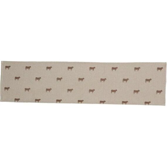 Hubatka Tischläufer BELLA, beige Tischläufer gesäumt 035x135cm