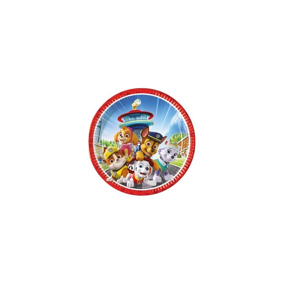 Fiesta Teller Paw Patrol 20 cm, 8 Stk, Papier FSC