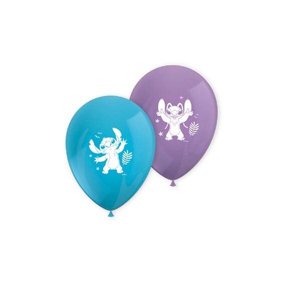 Fiesta Luftballon Stitch blau, 8 Stück, Latex