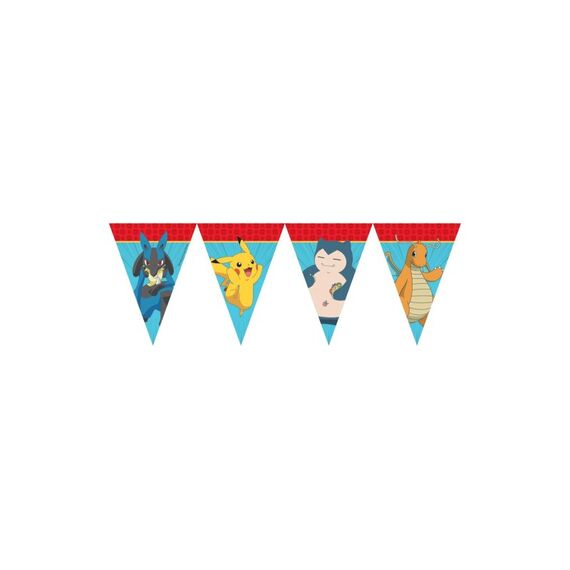 Fiesta Girlande Flaggen Pokemon 1 Stk, Papier FSC