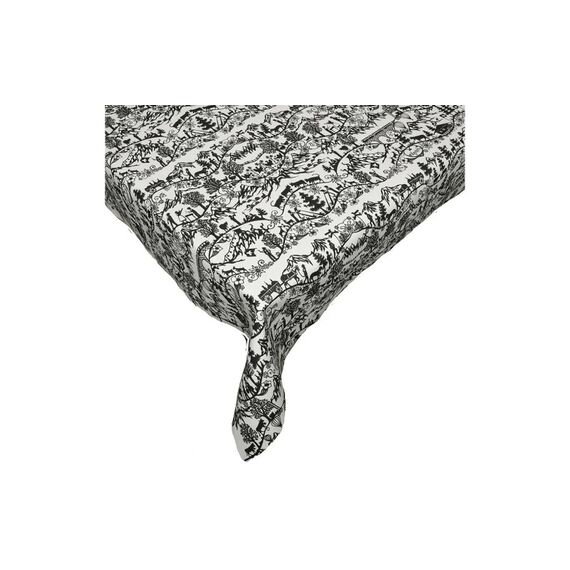 Hubatka Tischdecke Megaline beschichtet Scherenschnitt, rund, 140, Digital-Dessins