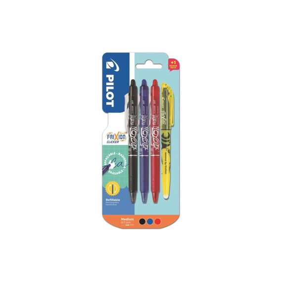 Pilot Rollerball FriXion Ball x3 + FriXion Light x1 gratis
