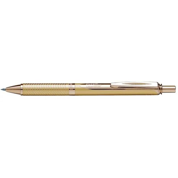 Pentel Gelroller EnerGel Sterling 0.7mm, Schaft gold, Tinte blau