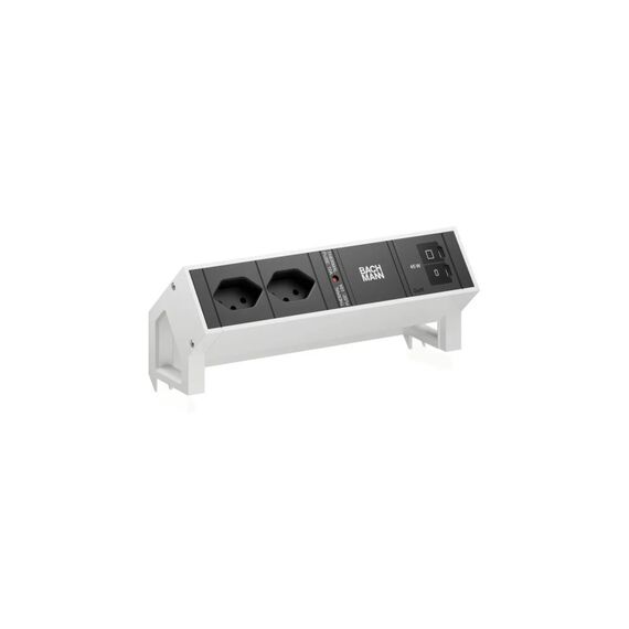 Bachmann DESK2 2xT13 1xUSB C/C 45W 0,2m RAL9010 0.2 m, 45 W