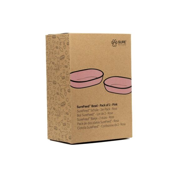 SureFeed Schale 2Stk. 450ml/10x16cm, pink