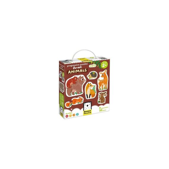 Banana Panda Puzzle Progressive Forest Animals