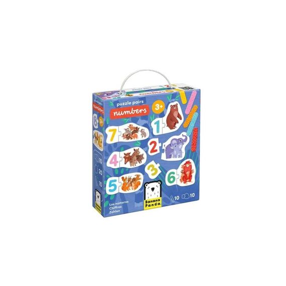 Banana Panda Puzzle Pairs Numbers