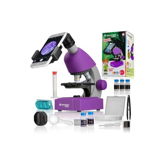 Bresser Optics BRESSER JUNIOR Mikroskop lila 40x-640x