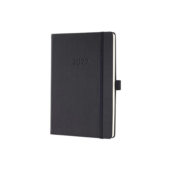 Sigel Conceptum Wochenagenda 2027 1W/2S, 14,8 x 21,3 cm, Schwarz
