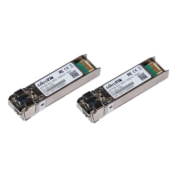 Mikrotik SFP/SFP+/SFP28 BiDi: XS+2733LC15D Netzwerk-Transceiver-Modul Faseroptik 25000 Mbit/s LC 1330 nm